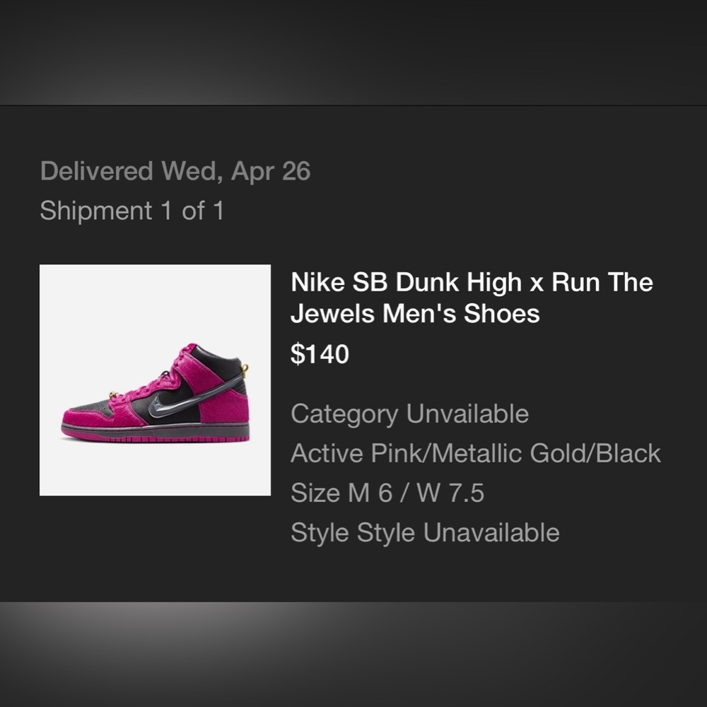 NIKE SB DUNK HIGH x RUN THE JEWELS MEN’S SHOES